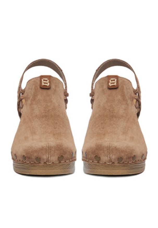 Rieker Sandały CEO-66775-24 Brązowy jasny. Kolor: brązowy. Materiał: zamsz, skóra