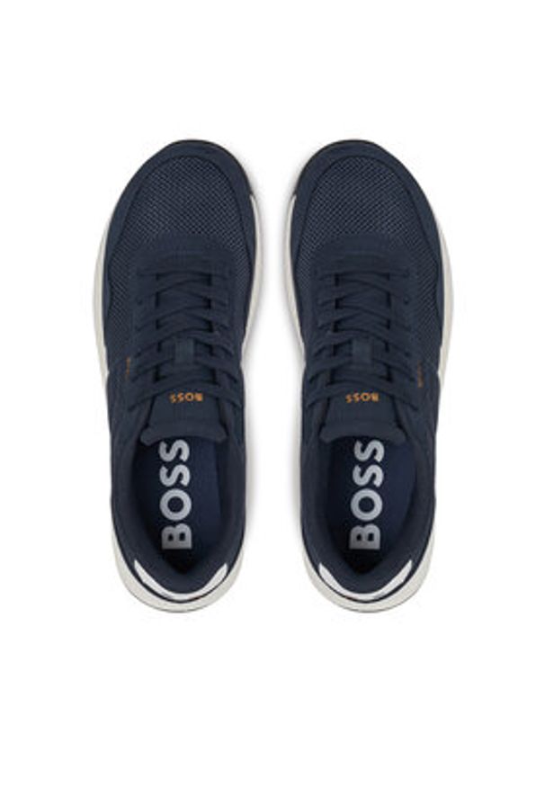 BOSS Sneakersy Titanium 50541882 Granatowy. Kolor: niebieski. Materiał: materiał