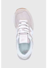 New Balance - Buty WL574PA2. Nosek buta: okrągły. Zapięcie: sznurówki. Kolor: beżowy. Materiał: guma. Model: New Balance 574