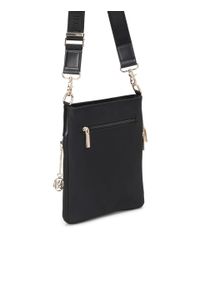 Kazar - Uniwersalna czarna listonoszka damska na szerokim pasku. Kolor: czarny. Materiał: skórzane. Styl: casual #3