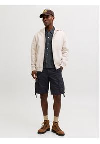 Jack & Jones Szorty materiałowe Cole Frank 12291369 Czarny Regular Fit. Kolor: czarny. Materiał: bawełna #7