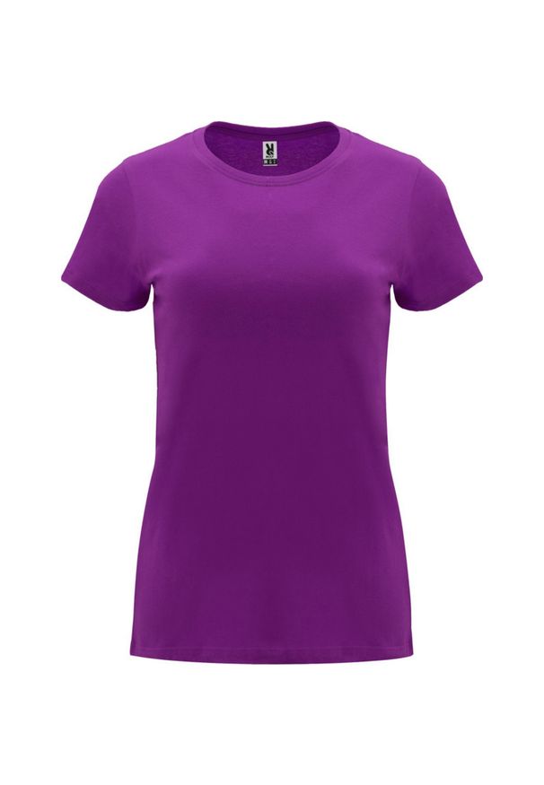 ROLY - Damska Koszulka Z Krótkim Rękawem Capri. Kolor: fioletowy. Długość rękawa: krótki rękaw. Długość: krótkie. Sport: turystyka piesza