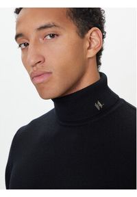 Karl Lagerfeld - KARL LAGERFELD Golf 655010 554399 Czarny Regular Fit. Typ kołnierza: golf. Kolor: czarny. Materiał: wełna #2
