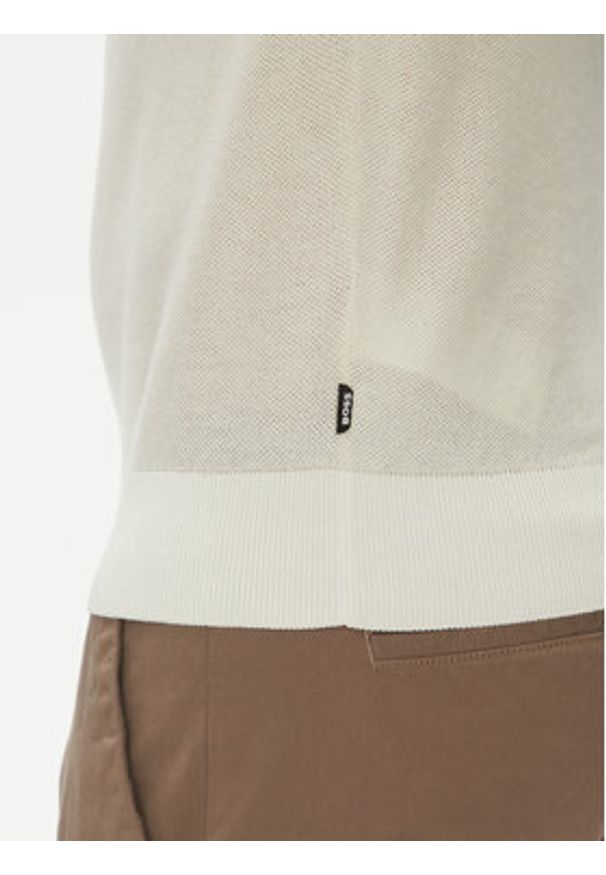 BOSS Polo H-Jianluca 50537654 Biały Regular Fit. Typ kołnierza: polo. Kolor: biały. Materiał: bawełna