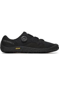 Buty do chodzenia męskie Merrell Vapor Glove 6 Boa. Kolor: czarny. Materiał: materiał, guma, syntetyk. Szerokość cholewki: normalna. Sport: turystyka piesza