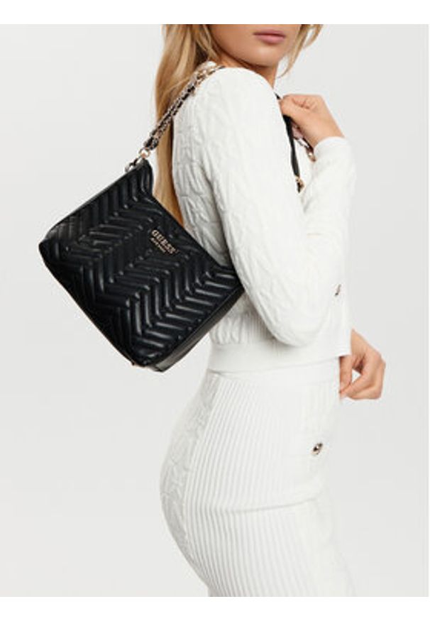 Guess Torebka HWQG95 08180 Czarny. Kolor: czarny. Materiał: skórzane