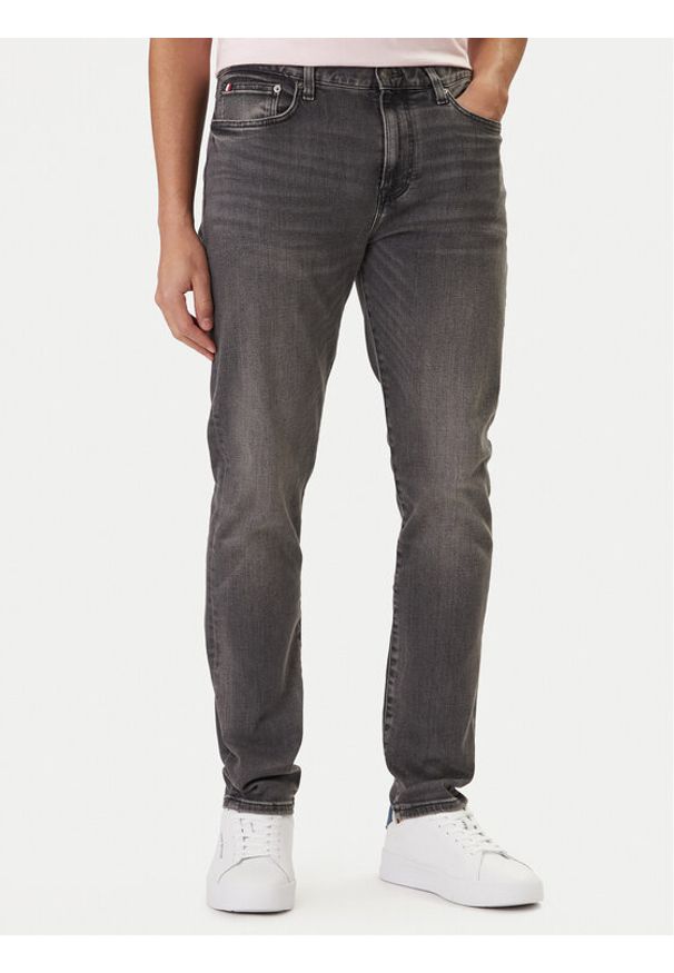 TOMMY HILFIGER - Tommy Hilfiger Jeansy Bleecker MW0MW42315 Szary Slim Fit. Kolor: szary