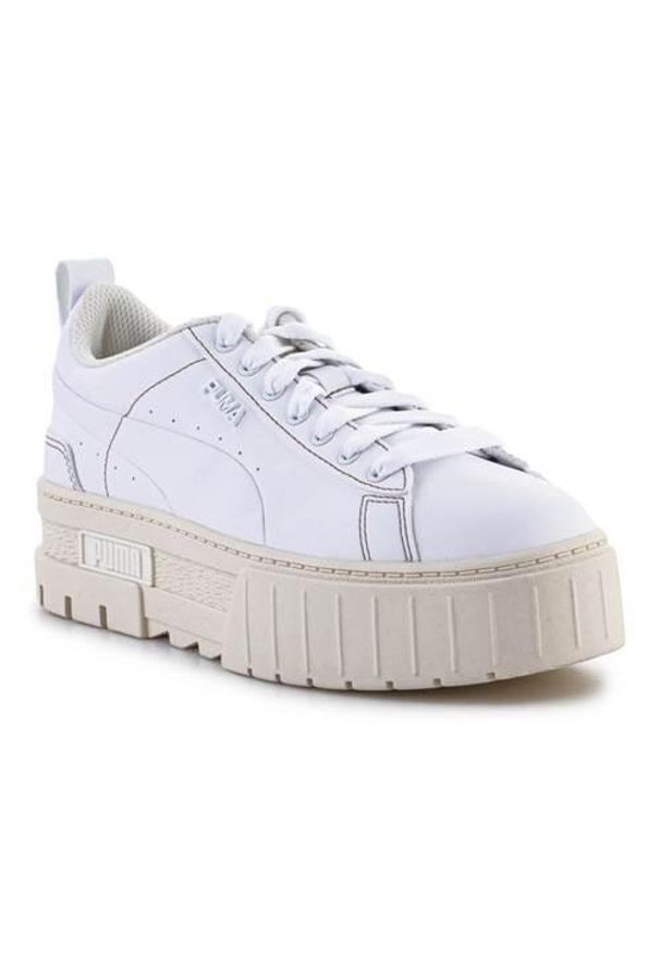Buty do chodzenia damskie Puma Mayze Infuse W. Zapięcie: sznurówki. Kolor: biały. Materiał: guma, materiał, tkanina, syntetyk. Szerokość cholewki: normalna. Sport: turystyka piesza