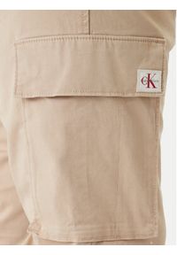 Calvin Klein Jeans Joggery Comfort LV04RD608G Brązowy Skinny Fit. Kolor: brązowy. Materiał: bawełna #4