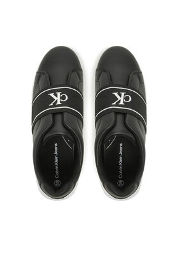 Calvin Klein Jeans Sneakersy V3X9-82087-1355999 Biały. Kolor: biały. Materiał: skóra