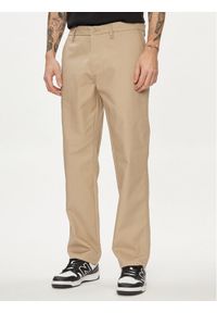 Only & Sons Spodnie materiałowe Edge-Ed 22024468 Beżowy Loose Fit. Kolor: beżowy. Materiał: bawełna