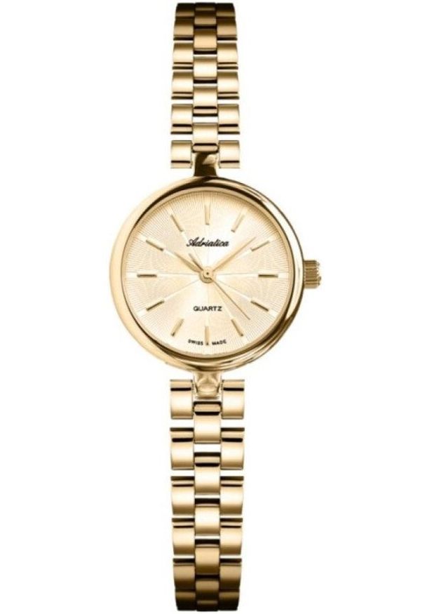 Zegarek damski Adriatica A3474.1111Q złoty. Kolor: złoty