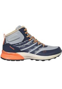 Hi-tec - Buty trekkingowe dla dzieci Hi-Tec Trail Pro Mid Jr. Wysokość cholewki: za kostkę. Kolor: wielokolorowy. Materiał: materiał, syntetyk. Szerokość cholewki: normalna