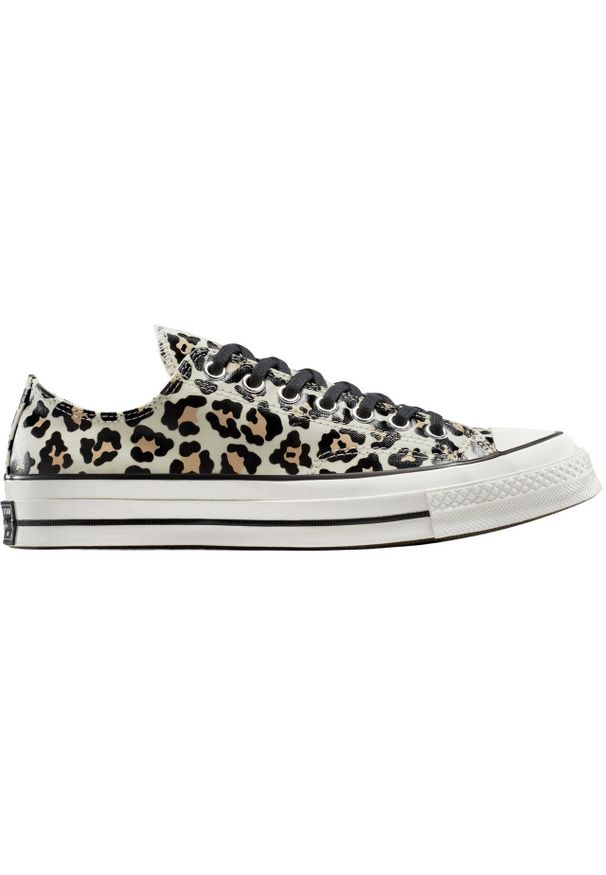 Sneakers Converse Chuck 70 Glow In The Dark Leopard Print. Kolor: zielony. Materiał: materiał. Wzór: nadruk