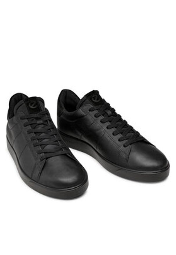 ecco - ECCO Sneakersy Street Lite M 52130451052 Czarny. Kolor: czarny. Materiał: skóra