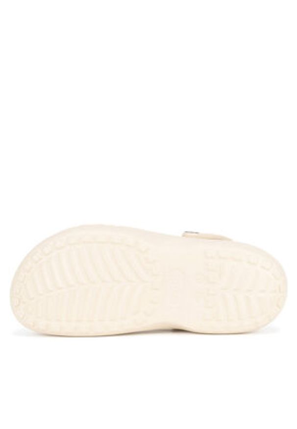 Crocs Klapki BAYA PLATFORM CLOG 208186-11S Beżowy. Kolor: beżowy. Materiał: syntetyk, materiał. Obcas: na platformie