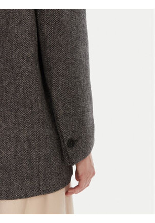 Weekend Max Mara Marynarka Tronto 2525046042 Szary Regular Fit. Kolor: szary. Materiał: wełna