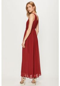 Vero Moda - Sukienka. Kolor: czerwony. Materiał: koronka. Typ sukienki: rozkloszowane #2