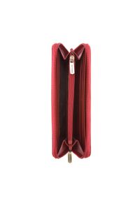 Wittchen - Damski portfel skórzany stylowy na zamek wiśniowy. Kolor: czerwony. Materiał: skóra #6