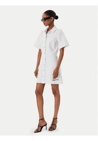 Karl Lagerfeld Jeans Sukienka jeansowa B2W13056 Biały Regular Fit. Kolor: biały. Materiał: bawełna #4