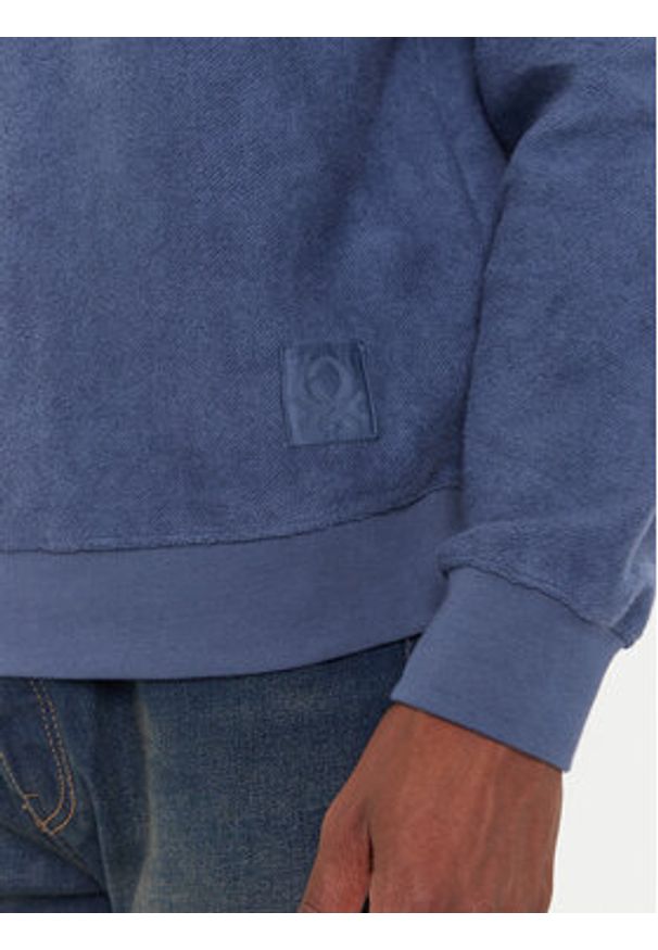 United Colors of Benetton - United Colors Of Benetton Bluza 3NMEU109T Granatowy Regular Fit. Kolor: niebieski. Materiał: bawełna