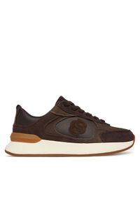 BOSS Sneakersy B Icon 50557824 Fioletowy. Kolor: fioletowy. Materiał: zamsz, skóra