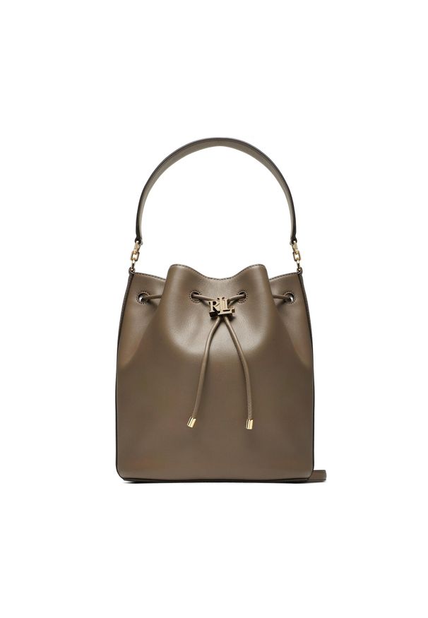 Torebka Lauren Ralph Lauren Andie 25 431876722009 Grey. Kolor: brązowy. Materiał: skórzane
