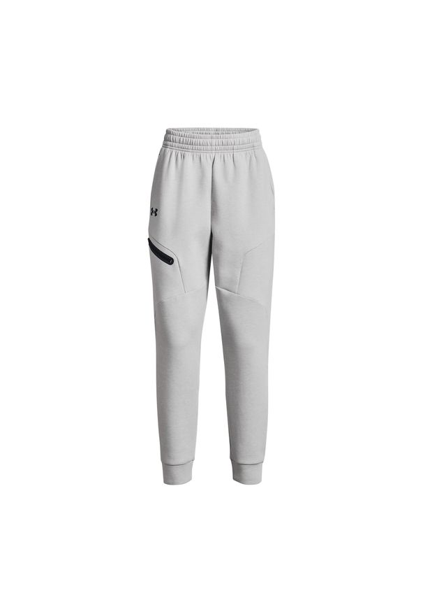 Spodnie Joggery Under Armour Unstoppable Flc Damskie. Kolor: szary. Sport: bieganie
