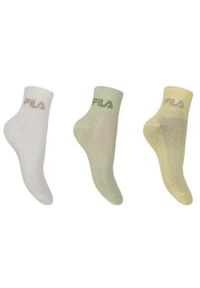 Fila 3-pack skarpet quarter Ice Cream 35-38. Kolor: zielony, biały, żółty, wielokolorowy