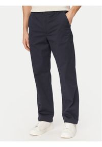 Calvin Klein Jeans Chinosy 90s LV04RF619G Niebieski Straight Fit. Kolor: niebieski. Materiał: bawełna #1