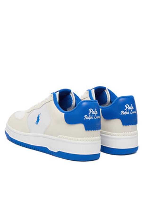Polo Ralph Lauren Sneakersy 809P01625001 Biały. Kolor: biały. Materiał: zamsz, skóra