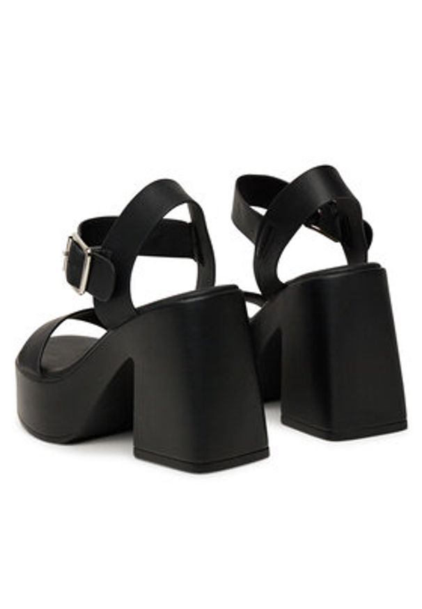 DeeZee Sandały 23258-12 Czarny. Kolor: czarny. Materiał: skóra