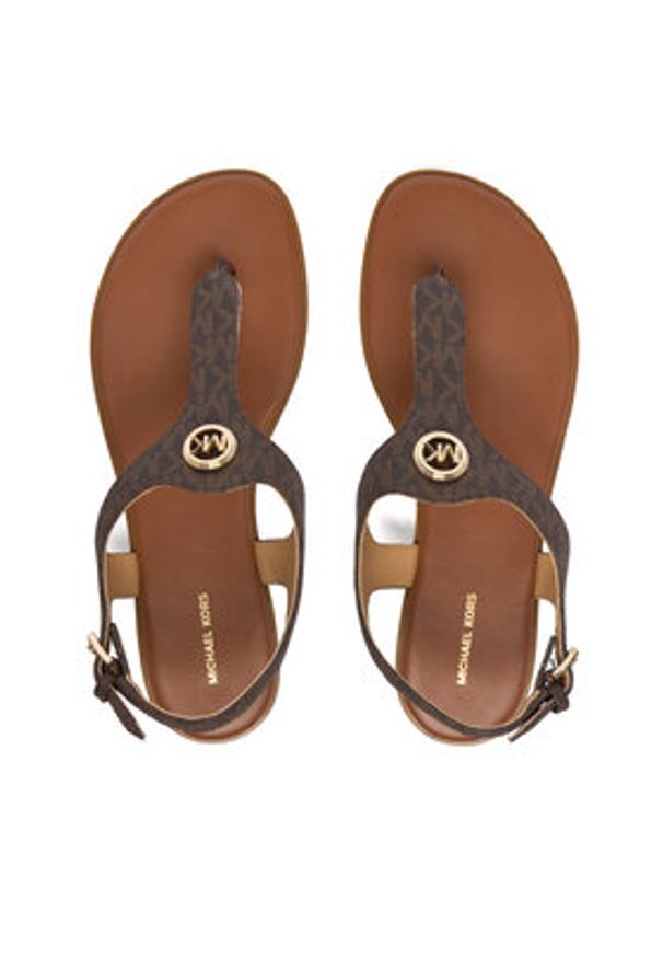 MICHAEL Michael Kors Sandały Val Thong 40R6VAFS1B Brązowy. Kolor: brązowy. Materiał: skóra