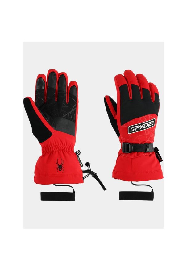 Rękawice Narciarskie Męskie Spyder Overweb Gtx. Kolor: czerwony. Materiał: syntetyk. Sezon: zima. Sport: narciarstwo