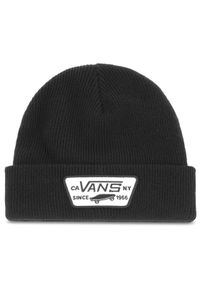 Vans Czapka Milford Beanie VN000UOUBLK Czarny. Kolor: czarny. Materiał: materiał