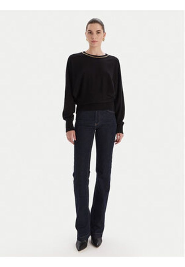 Marciano Guess Sweter 5BGR02 5782Z Czarny Regular Fit. Kolor: czarny. Materiał: syntetyk