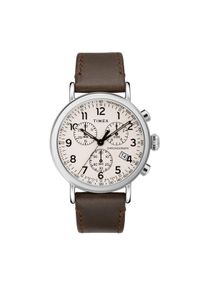 Timex Zegarek Standard TW2T21000 Brązowy. Kolor: brązowy