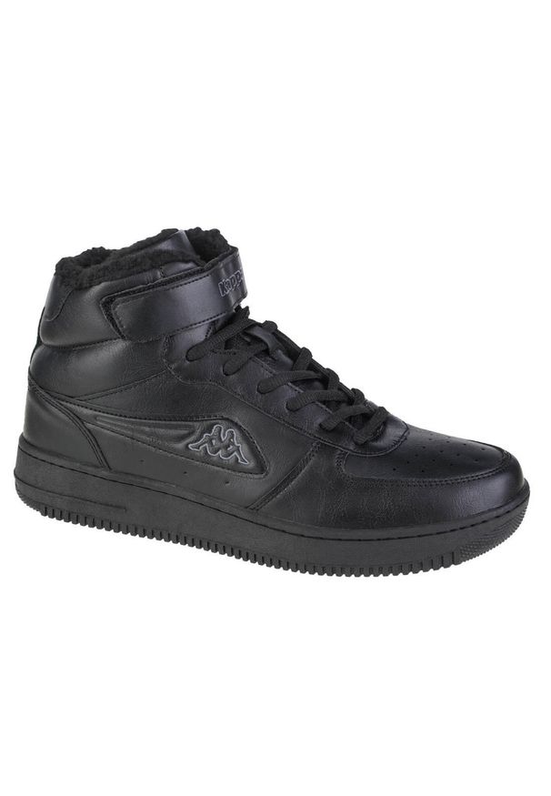Buty do chodzenia unisex, Kappa Bash Mid Fur. Kolor: czarny. Materiał: tkanina, skóra, materiał, syntetyk. Sport: turystyka piesza