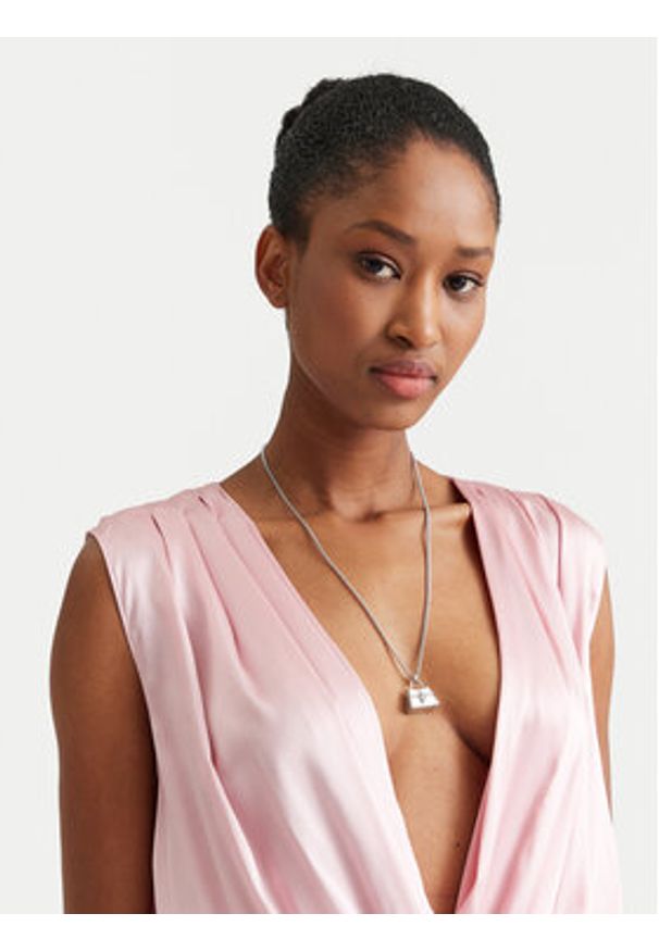 MARC JACOBS - Marc Jacobs Naszyjnik The St. Marc Cuban-Link Chain Necklace 2F3JNC001J37 Srebrny. Materiał: metalowe. Kolor: srebrny
