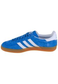 Adidas - Buty adidas Gazelle Indoor H06260 niebieskie. Nosek buta: okrągły. Kolor: niebieski. Materiał: guma, zamsz, syntetyk, skóra. Szerokość cholewki: normalna. Model: Adidas Gazelle #5