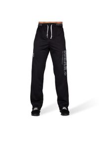 GORILLA WEAR - Logo Mesh Spodnie - Czarny. Kolor: czarny. Materiał: dresówka, mesh, tkanina. Sport: fitness