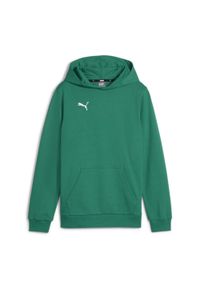 Bluza sportowa dziewczęca Puma B23603. Typ kołnierza: kaptur. Kolor: zielony. Sport: piłka nożna #1