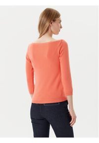 United Colors of Benetton - United Colors Of Benetton Sweter 1091D1M09 Pomarańczowy Regular Fit. Kolor: pomarańczowy. Materiał: bawełna