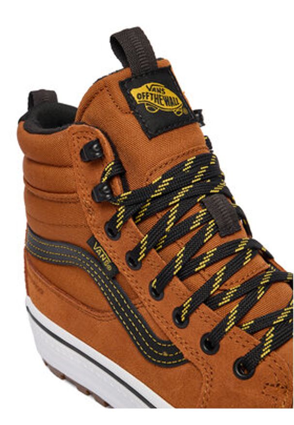 Vans Tenisówki MTE Sk8-Hi Waterproof Insulated VN000DAQN1Z1 Pomarańczowy. Kolor: pomarańczowy. Materiał: materiał