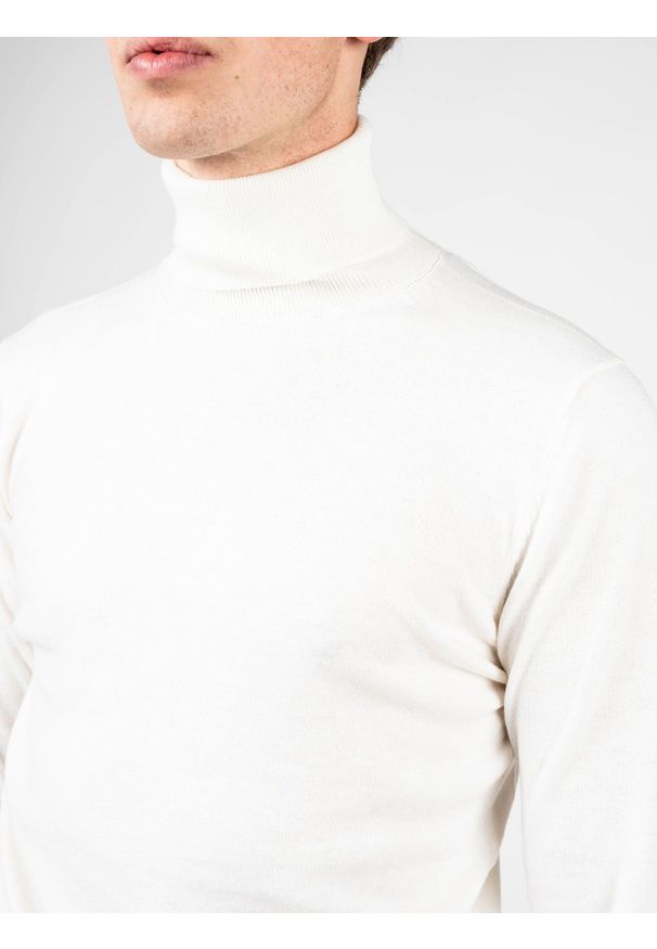 Xagon Man Sweter "Turtleneck" | A22081 & ELV18 | Mężczyzna | Kremowy. Okazja: na co dzień. Typ kołnierza: golf. Kolor: kremowy. Materiał: poliester, nylon, akryl, wełna. Styl: casual