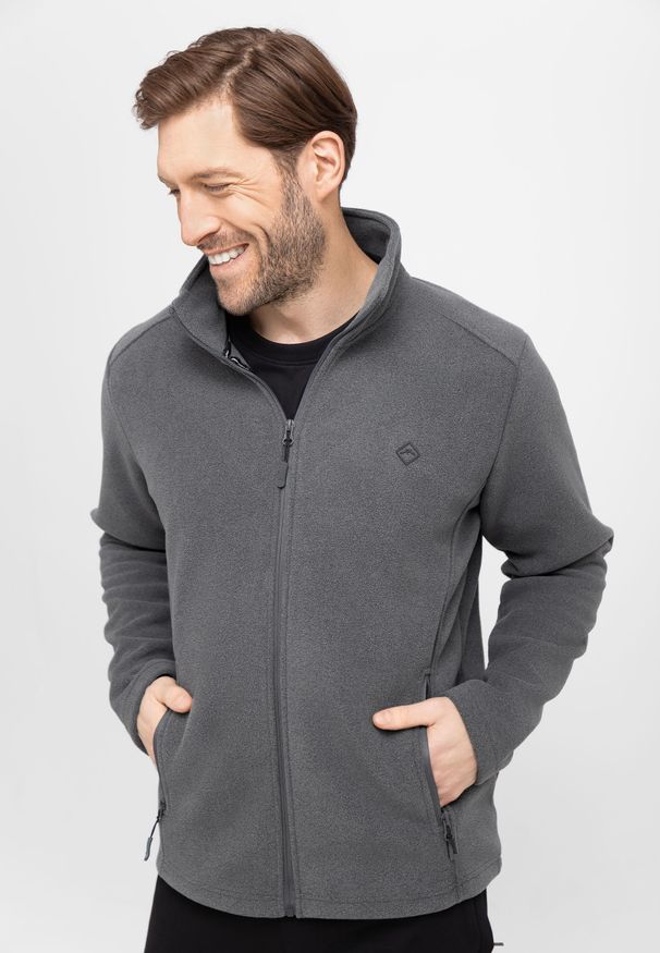 Volcano - Bluza polarowa F-LIVINGO. Okazja: na co dzień, do domu, na spacer. Typ kołnierza: kołnierzyk stójkowy. Materiał: polar. Wzór: napisy. Styl: klasyczny, casual