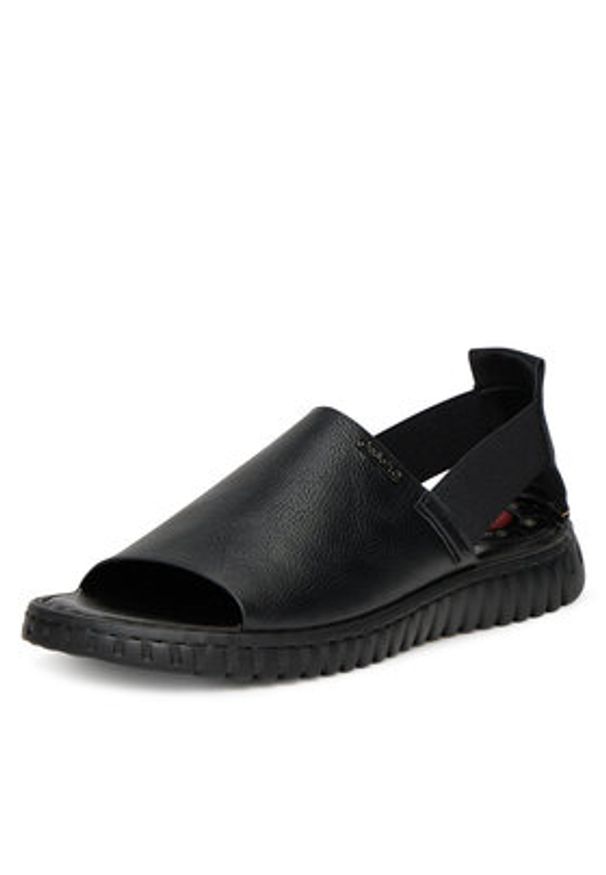 Go Soft Sandały LA319143-6 Czarny. Kolor: czarny. Materiał: materiał