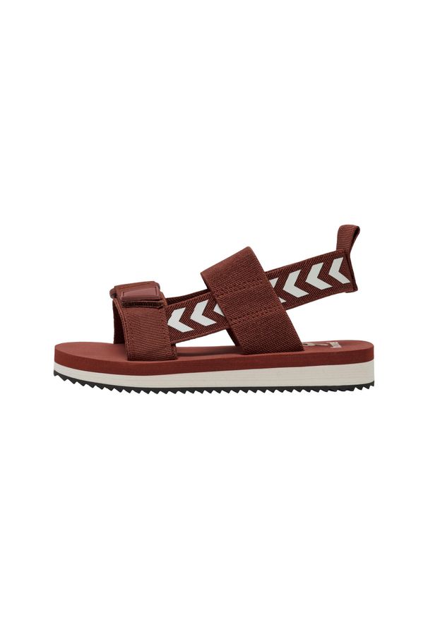 Elastyczne sandały dla dziewczynek Hummel. Kolor: brązowy. Styl: sportowy
