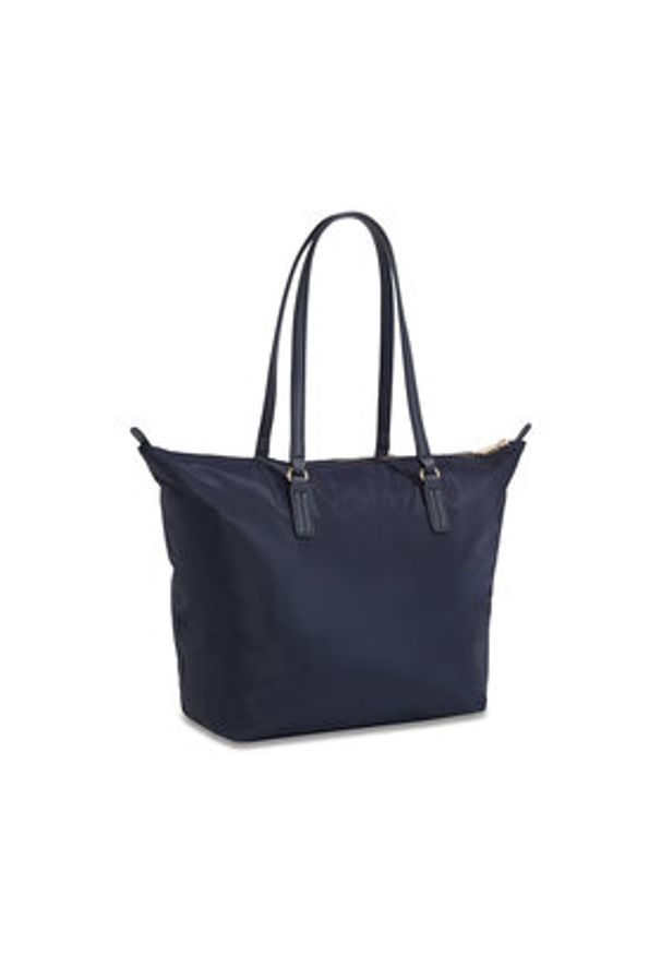 TOMMY HILFIGER - Tommy Hilfiger Torebka Poppy Th Tote AW0AW15639 Granatowy. Kolor: niebieski