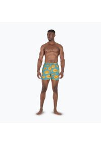 Szorty kąpielowe męskie Nike Multi Print 5" Volley. Kolor: niebieski. Wzór: nadruk